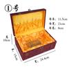 Caja grande de brocado de madera, caja de regalo de porcelana de jade Wen, caja de joyería tallada con adornos, caja de joyería