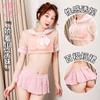 Amor Uniforme Sexy Femenino Junior Lindo Traje Lazo Abertura Uniforme Tentación Coqueteo Juego de Roles