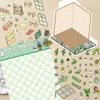 Floristería Postes de Primavera Fresco Micro Paisajismo Pegatinas Escena DIY Hecho a Mano Florista Planta Decoración Versión Q Pegatinas Rompecabezas