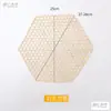 Tapete de malha trançada de bambu para evitar que grude no fundo da panela, folha hexagonal de bambu para evitar queimar, malha de bambu para cozinhar peixe, grelha de bambu