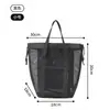 Bolsa de banho respirável e com drenagem de água, necessaire de armazenamento multicamadas, unissex, bolsa de armazenamento de malha portátil para banheiro e viagens