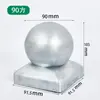 Acessórios para Cabeça de Coluna de Ferro Forjado, Bolas Decorativas para Guarda-corpo, Cabeças de Coluna para Tubo Quadrado, Tampas de Bola para Tubo Redondo e Quadrado 40/50/60/80/100/