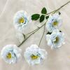 Venta directa de fábrica de 6 osmanthus dulces para bodas, arreglos florales DIY para el hogar, flores de seda de imitación, festivales, paisajes, paredes de flores, bodas, al por mayor