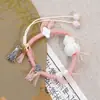 Jingdezhen Cerámica Industria Pesada Estilo Chino Retro Pulsera Hecha a Mano Cuerda de Mano Calabaza Juguete Cultural Pulsera Suministro para Transmisión en Vivo Femenina