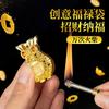 Pi Xiu millón de veces cerillo encendedor de queroseno de alta gama creativo encendedor de llama abierta para cigarrillos llavero personalizado regalo
