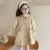 Gabardina con Bolsillo y Lazo para Niña, Nueva Moda Otoño-Primavera 2026, Abrigo de Longitud Media para Niñas Pequeñas