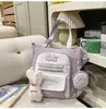 Mochilas Escolares de Aspecto Elegante en Colores Contrastantes para Mujeres, Mochilas de Viaje de Gran Capacidad para Secundaria y Preparatoria, Almacenamiento Multicapa, Mochilas Ligeras para Estudiantes