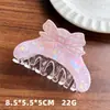 2026 Nuevo Estilo Pinza para el Cabello de Plástico con Forma de Lazo Grande para la Parte Posterior de la Cabeza Peinado de Cola de Caballo de Gama Alta Pinza de Tiburón