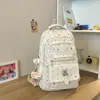 Mochila escolar para niñas de primaria y secundaria, con lunares y moños, versátil, nuevo modelo 2026, alto valor estético, mochila para mujer
