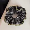 Goma de pelo grande estilo perezoso coreano con estampados florales y de lunares, Cinchuelo de pelo de alta gama para mujer, Adecuado para peinados de moño