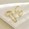 Pendientes de Mujer Best-Seller Transfronterizos Europeos y Americanos, Diseño Personalizado de Cadena de Nicho con Borla, Pendientes Incrustados de Diamantes, Pendientes Versátiles