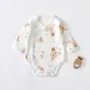 Body para Bebé Recién Nacido Pelele para Bebé Ropa Clase A para Recién Nacidos Ropa Interior para las Cuatro Estaciones Mameluco Triangular de Algodón Puro