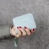 Cartera con Borla Corta de Gato para Mujer, Moderna y Linda, Monedero para Estudiante Mujer, Portatarjetas con Múltiples Ranuras, Monedero de Mujer, Fresca