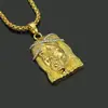 Collar Colgante Avatar Hip Hop Joyería Moda para Hombre Dorado Collar Colgante Avatar