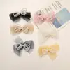 Acessórios de Cabelo DIY Artesanais de Rede com Laço de Pérola Sintética Fofo e Doce Broche Flor para Sapato de Cabelo