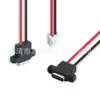 Horizontal con agujeros para tornillos, cable de plomo de 2 hilos, base lisa, 90 grados, cable de conexión de terminal PH2.0 de salida