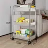 Carrito Pequeño para Coche Patio Peluquería Barbería Gabinete de Tatuajes Permanente de Pestañas Teñido Manicura Estantería de Almacenamiento
