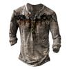 Camiseta informal de manga larga, ajustada, sin cuello, de talla grande, para jóvenes, con impresión transfronteriza de comercio exterior europeo y americano.