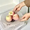 Plato de Fruta Creativo Simple Vidrio Cristal Transparente Moderno Hogar Sala de Estar Mesa de Café Bocadillo Fruta Seca Plato Personalizado y Exquisito