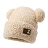 Nuevo gorro de oso de peluche para mujer, jersey de otoño e invierno, bonito gorro con forro polar, grueso, cálido y protector contra el frío para los oídos.