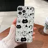 Adecuado para Apple 16 Funda Protectora Iphone15Plus/14 Funda Transparente 13Promax Dibujos Animados 12/11 Funda para Teléfono Móvil