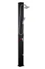 Wenzhou Kangrun Columna de Ducha Solar para Piscina 40L Plateada Gran Capacidad Forma Cuadrada Exterior Baño Solar