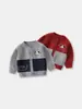 Suéter abrigo de punto de algodón puro Clase A para niños, otoño, bebé, perrito bordado, para niños y niñas, hilo de algodón suave, top