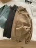 Cárdigan Grueso de Punto Cerrado para Mujer, Elegante Versátil para el Trabajo Perezoso con Caída, Cuello Redondo, Cierre de Cremallera, Chaqueta Suéter Primavera Otoño
