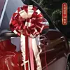 Decoração de Carro de Casamento Arte com Café Flor de Boas-Vindas para Carro de Casamento Fita Laço na Maçaneta da Porta Arte com Café Espelho Retrovisor Traseiro do Carro Flor Lateral do Carro