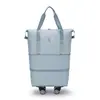 Nueva Bolsa de Viaje Expandible con Ruedas, Bolsa de Equipaje de Almacenamiento Portátil para Maternidad, Separación Seco y Húmedo, Bolsa de Fitness de Gran Capacidad