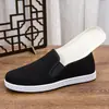 Sapatos de pano Novos Velhos de Pequim sapatos baixos sapatos casuais para exterior estilo étnico sapatos de lona sola multicamadas sapatos masculinos 38 a 45
