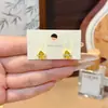 Pendientes minimalistas de diseño nicho color amarillo gota de agua, estilo minimalista, de moda, sofisticados, de lujo ligero, pendientes elegantes