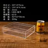 Caja Rectangular de Plástico Transparente con Tapa, de Grado Alimenticio, para Regalo, Joyería, Almacenamiento, Exhibición, Caja Acrílica
