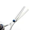 Tijeras de peluquería cabeza redonda de seguridad tijeras planas tijeras para flequillo tijeras dentadas tijeras entresacadoras tijeras familiares para barbero juego de herramientas venta al por mayor