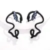 Pendientes de Halloween de dragón personalizados más vendidos transfronterizos para mujer, pendientes de estilo gótico con diseño vintage de goteo de aceite, en stock al por mayor
