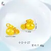 Moeda de Cobre Dourada Vietnamita da Sorte Saco da Sorte com Pingente de Anel Colar Material Tecido à Mão DIY Acessórios de Joia Venda por Atacado