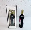 Bolsa de regalo con ventana bolsa de regalo individual para vino tinto bolsa con ventana de flores bolsa de embalaje para champán bolso