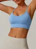 Hermoso Sujetador Deportivo de Espalda Estilo Europeo y Americano para Correr, Fitness, Deportes, Sujetador de Espalda Bonita, Sin Costuras, a Prueba de Impactos, Sujetador de Primavera y Verano con Copas