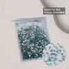 Joyería de Diamantes para Uñas con Base Plana de Celebridad de Internet, un Lote Completo de 1440 Accesorios de Diamante para Uñas Azules con Forma de Corazón y Forma de Gota de Agua Larga