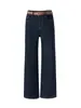2613605-Jeans de algodón lavado vintage de cuatro vías Nanyou, tiro alto, simples, para el trabajo, pierna recta, nuevos pantalones vaqueros de principios de otoño
