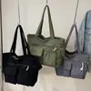 Bolso Tote Grueso Nuevo Otoño e Invierno Personalizado Retro Pana Bolso de Mano Sencillo Gran Capacidad Casual para Viajes Diarios Bolso de Hombro