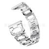 Para Samsung galaxy watch active/active2 correa de cadena metálica de acero inoxidable en forma de D con diamantes