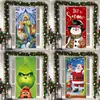 2026 Nuevo Colgante de Tela Navideño Transfronterizo Decoración Muñeco de Nieve Papá Noel Fiesta Festiva Porche Árbol de Navidad