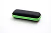 Estuche rectangular de moda para gafas, Estuche negro para gafas de sol, Estuche para gafas con tapa abatible y cremallera