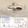Nova luminária de teto ventilador de quarto estilo vintage francês, ventilador de teto moderno minimalista silencioso com luz integrada de proteção ocular para salas de estar e jantar