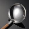Utensilios de cocina de acero inoxidable 304, cuchara sopera, artículos para el hogar, mango de madera, cuchara para sopa, cuchara para gachas, colador para olla caliente, venta al por mayor