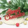 Letreros de Letras Navideñas Plástico Letras Mayúsculas Accesorios de Decoración Navideña Decoración de Guirnaldas para Árbol de Navidad Colgantes