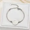 Pulsera de Acero Inoxidable con Tótem Religioso de Venta Caliente Transfronteriza, Ajustable, Moderna, Lujo Ligero, Pulsera de Gama Alta, Pulsera Versátil