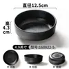 Vajilla de Melamina Plato de Plástico Barbacoa Comercial Negro Pequeño Plato para Condimentos Olla Caliente Plato para Salsa de Dip Sabor Melamina