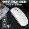 Atacado do Fabricante Mouse Bluetooth 2.4g Carregamento Sem Fio Modelo Silencioso Adequado para iPad Celular Tablet Presentes